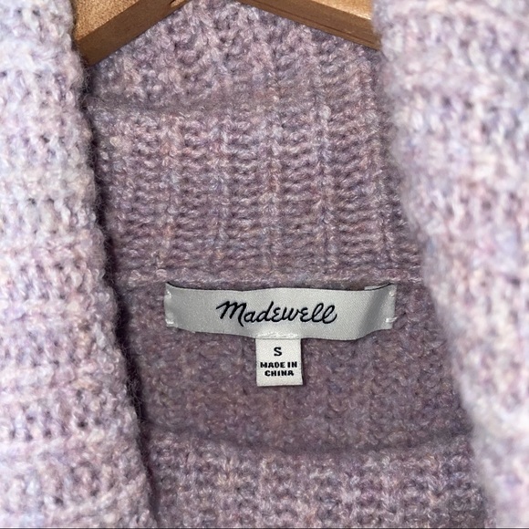 Madewell Turtleneck Lavender Wool Blend Sweater - Picture 3 of 5